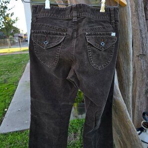 Polo Jeans Women's 8 Wendy Corduroy Jeans Brown  Straight Leg EUC Inseam 28.5"